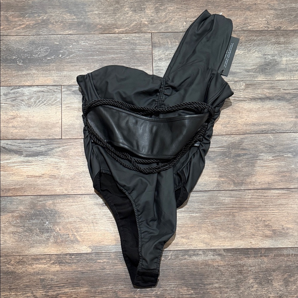Maniere De Voir Black bodysuit